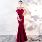 Lola Off-the-shoulder tube Charming top slim fishtail skirt