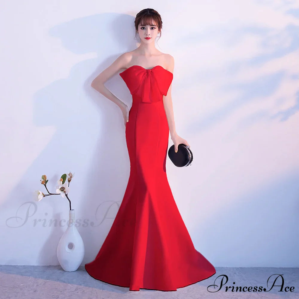 Lola Off-the-shoulder tube Charming top slim fishtail skirt