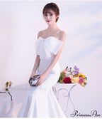 Lola Off-the-shoulder tube Charming top slim fishtail skirt