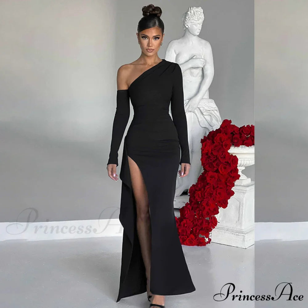 Londyn Formal High Charming Slit Convertible Dress