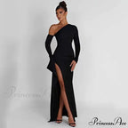 Londyn Formal High Charming Slit Convertible Dress