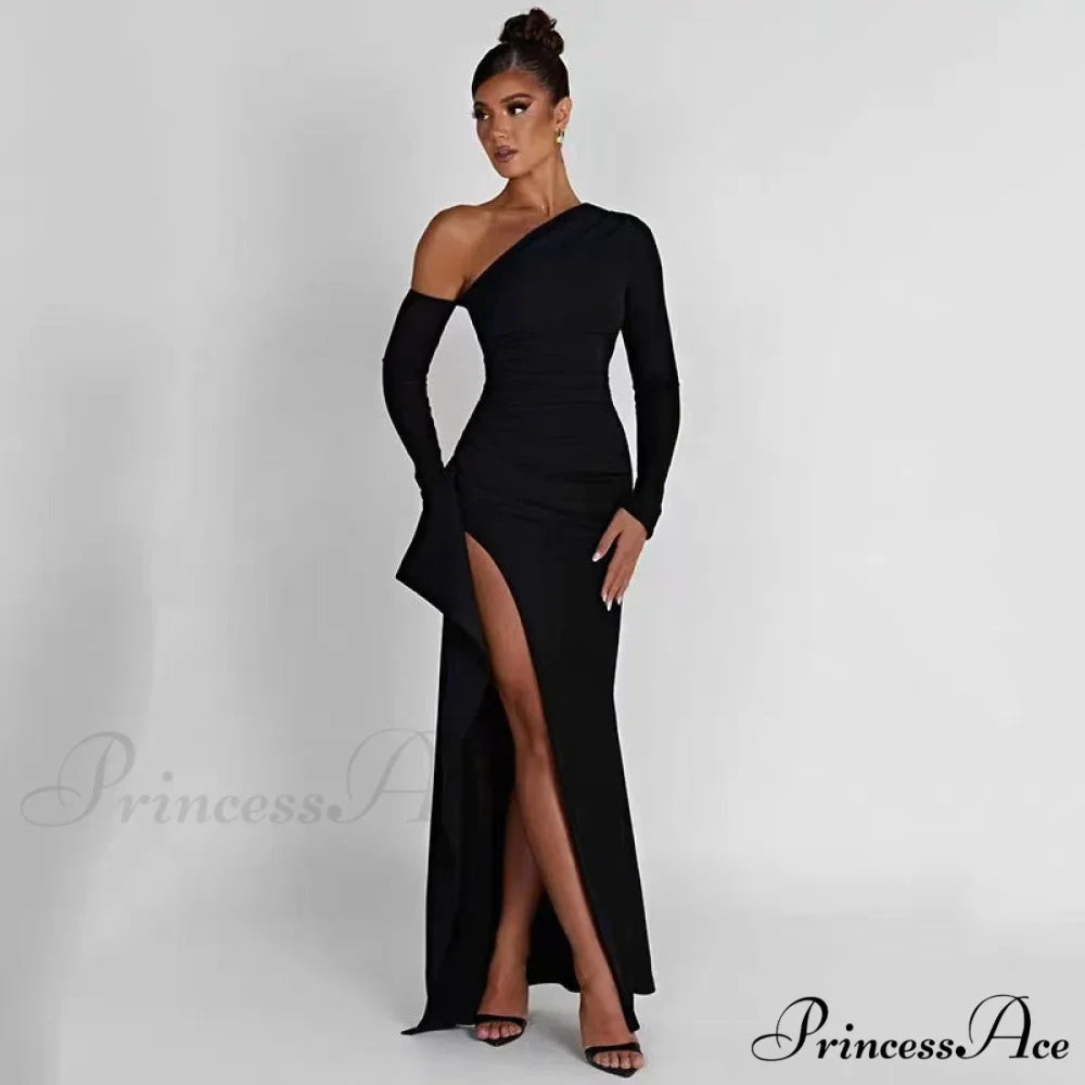 Londyn Formal High Charming Slit Convertible Dress