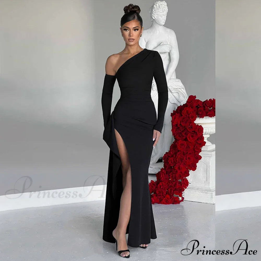 Londyn Formal High Charming Slit Convertible Dress