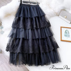 Long Elegant Fashion Lace Skirts