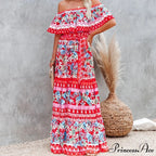 Long Floral Print Casual Elegant Party Dresses