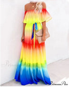 Long Floral Print Casual Elegant Party Dresses