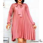 Long Lantern Sleeves Knee Length Fashion Dresses