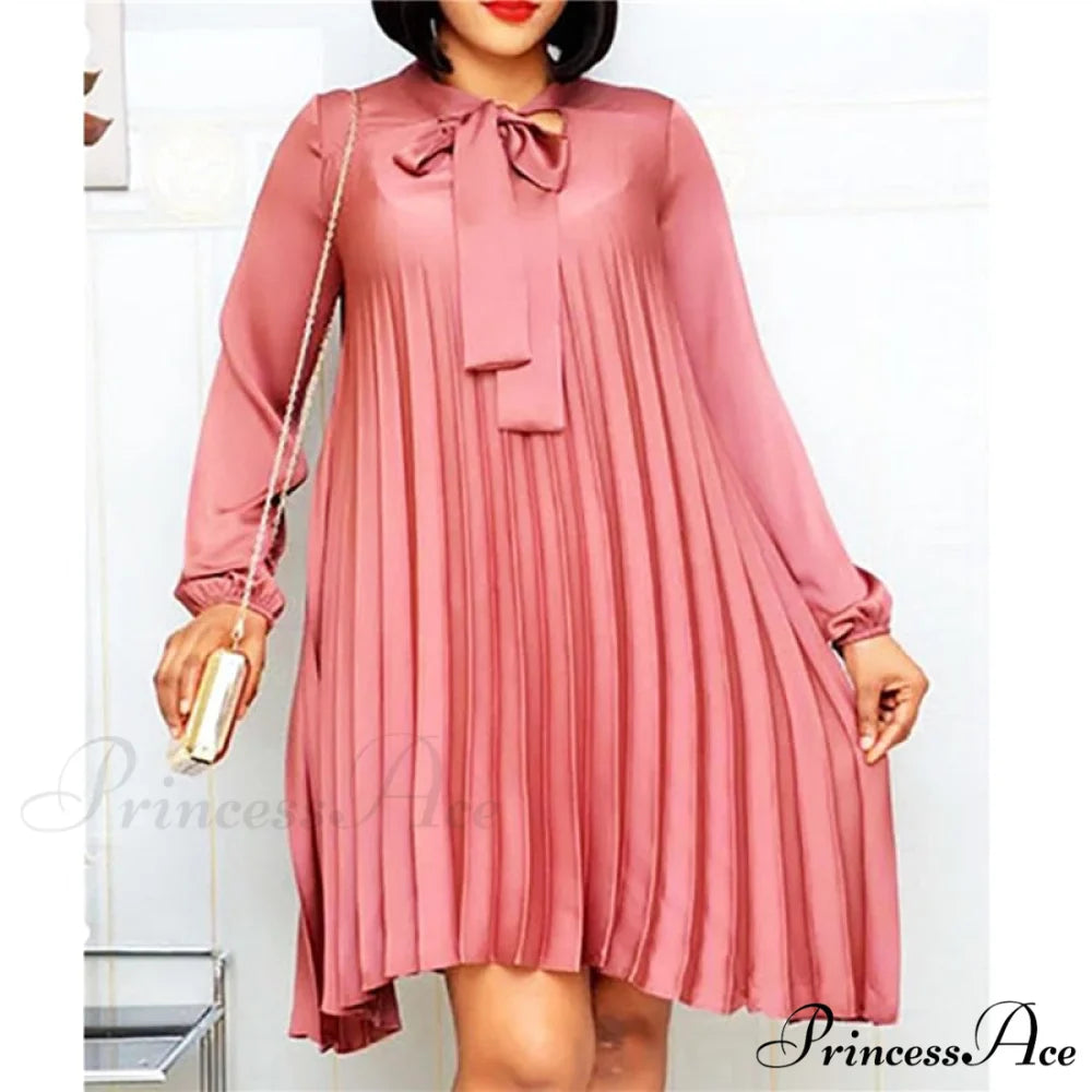 Long Lantern Sleeves Knee Length Fashion Dresses