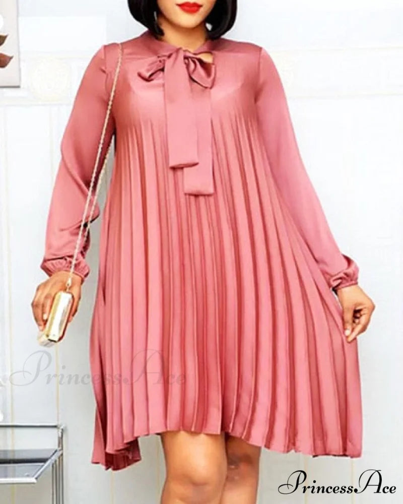 Long Lantern Sleeves Knee Length Fashion Dresses