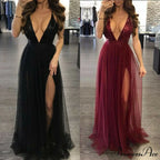 Long Maxi Cocktail Party Gown Bandage Blackless Dress