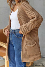 Long Open Front Cardigan
