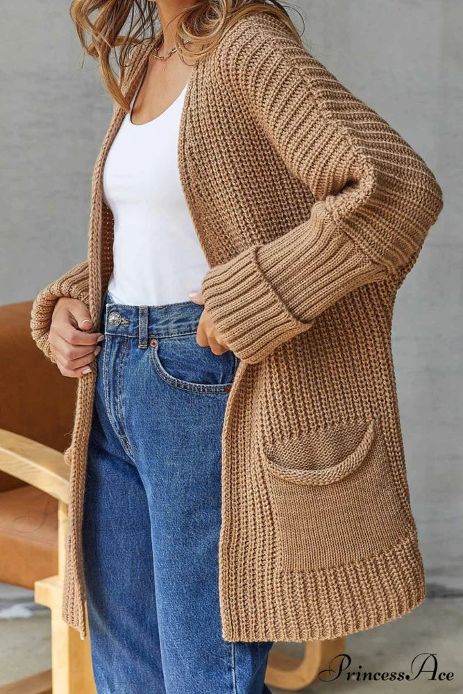 Long Open Front Cardigan