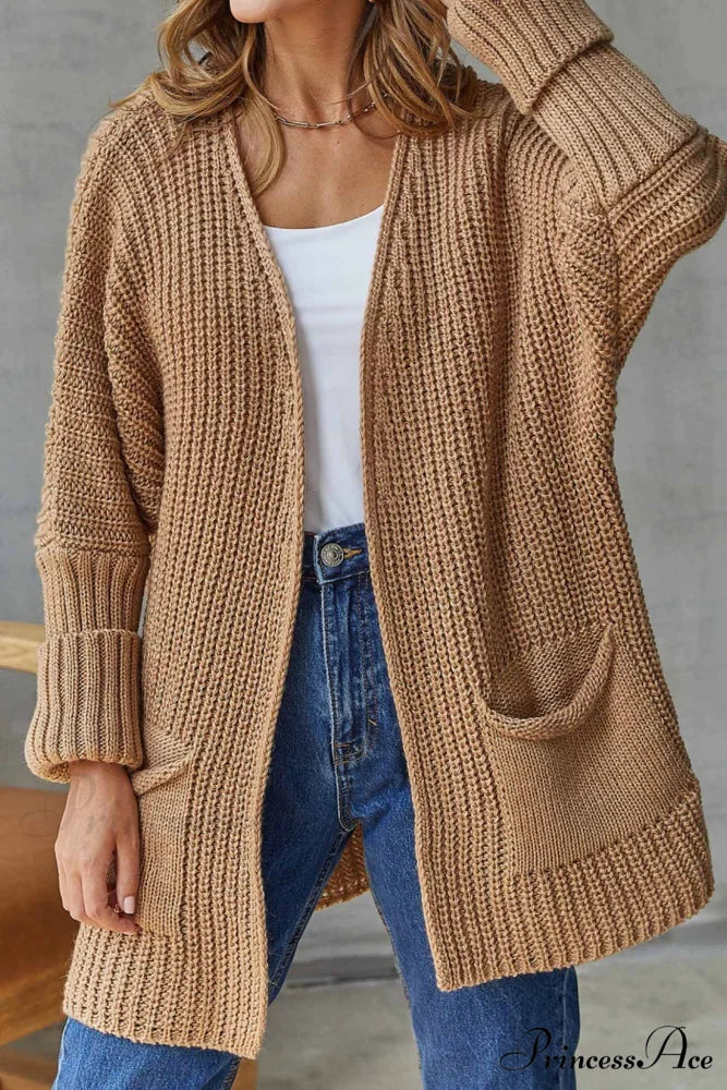 Long Open Front Cardigan