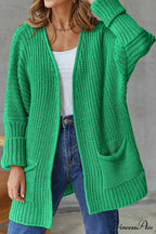 Long Open Front Cardigan