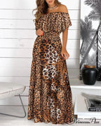 Long Ruffle Maxi Dress