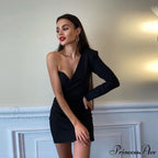 Long Sleeve Black Bodycon Party Dresses