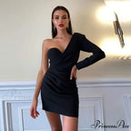 Long Sleeve Black Bodycon Party Dresses