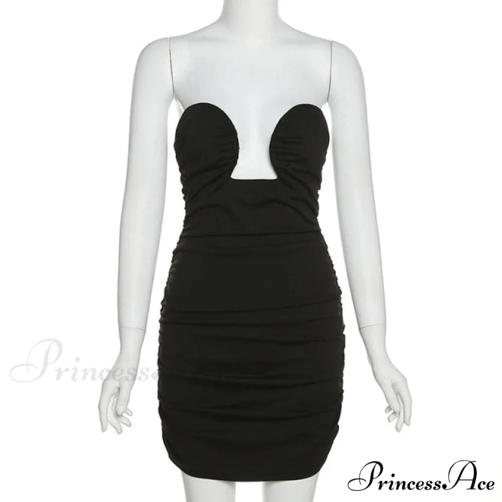 Long Sleeve Black Bodycon Party Dresses