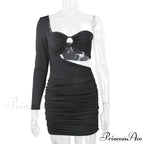 Long Sleeve Black Bodycon Party Dresses