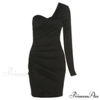 Long Sleeve Black Bodycon Party Dresses