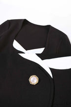 Long Sleeve Bodycon Dress with Buttons