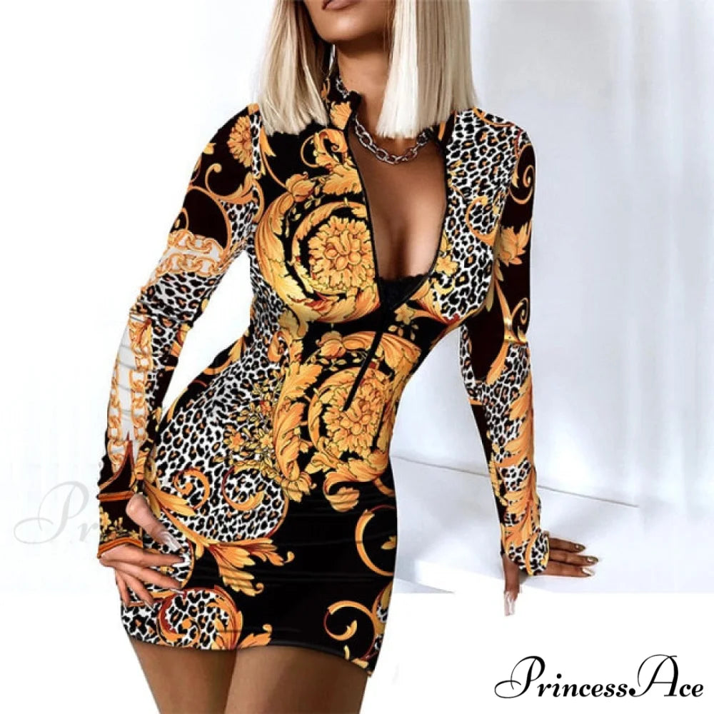 Long Sleeve Bodycon Party Dress