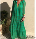 Long Sleeve Bohemian Maxi Dresses