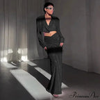 Long Sleeve Cropped Maxi Dress