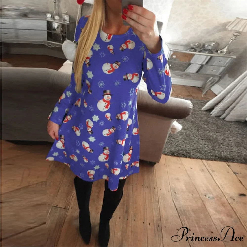 Long Sleeve Cute Christmas Dresses