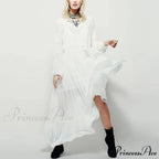 Long Sleeve Maxi Dress Crimson Floral Embroidery Fringe Boho Dress