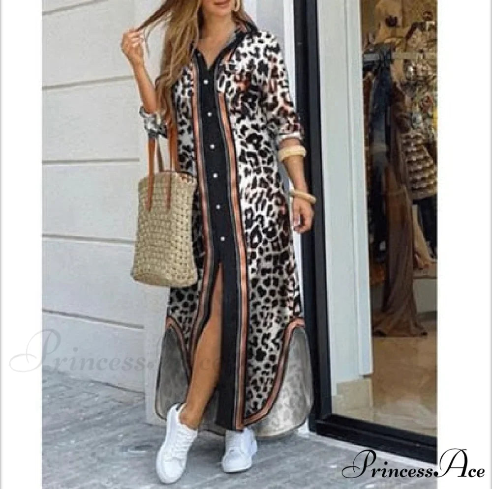 Long Sleeve Shirt Denim Long Dress