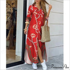 Long Sleeve Shirt Denim Long Dress