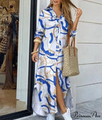 Long Sleeve Shirt Denim Long Dress