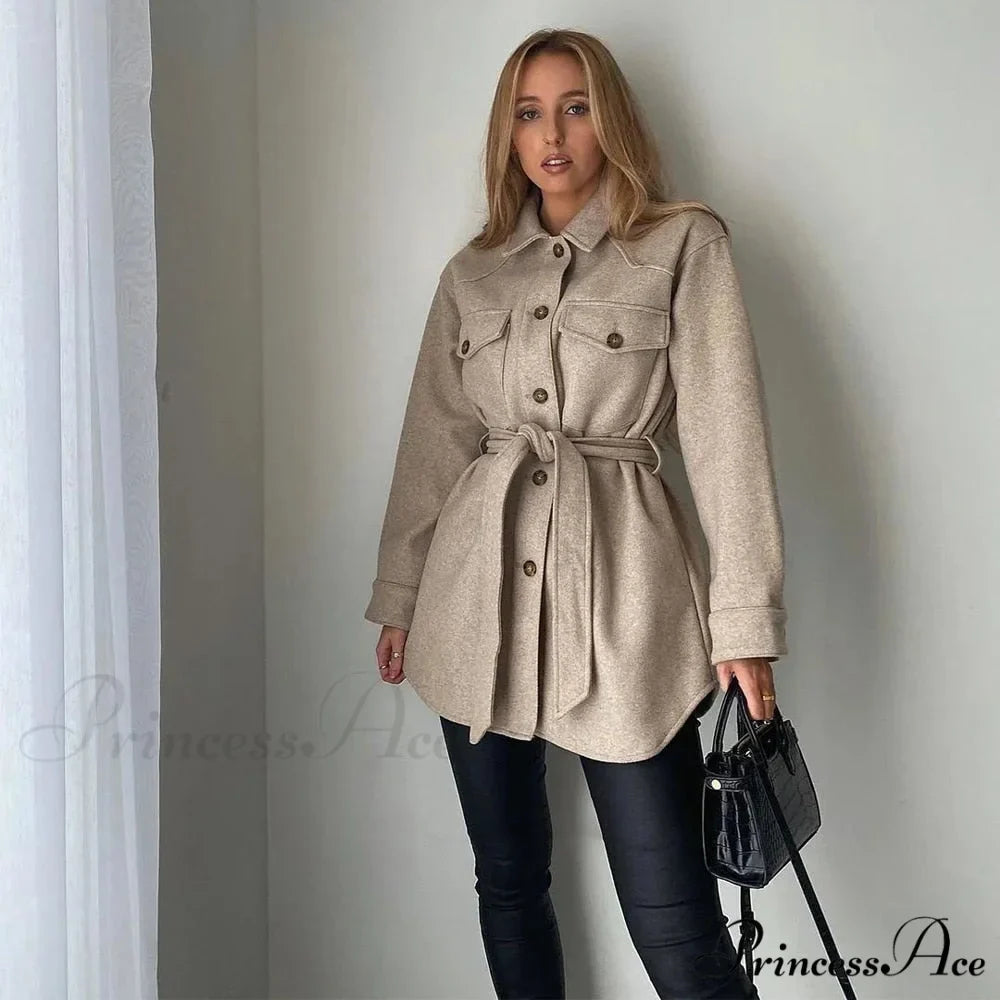 Long Sleeves Thicken Casual Fashion High Street Coat