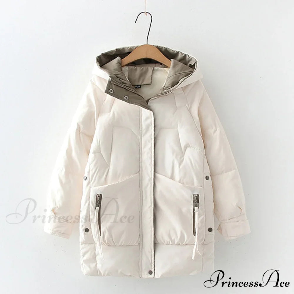 Long Warm Padded Parka Plus Size Coat