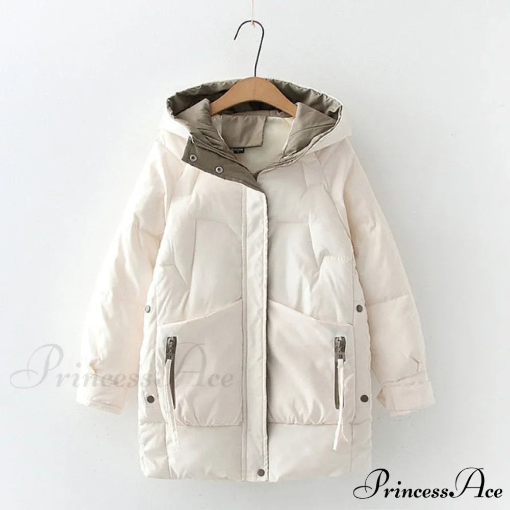 Long Warm Padded Parka Plus Size Coat