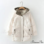 Long Warm Padded Parka Plus Size Coat