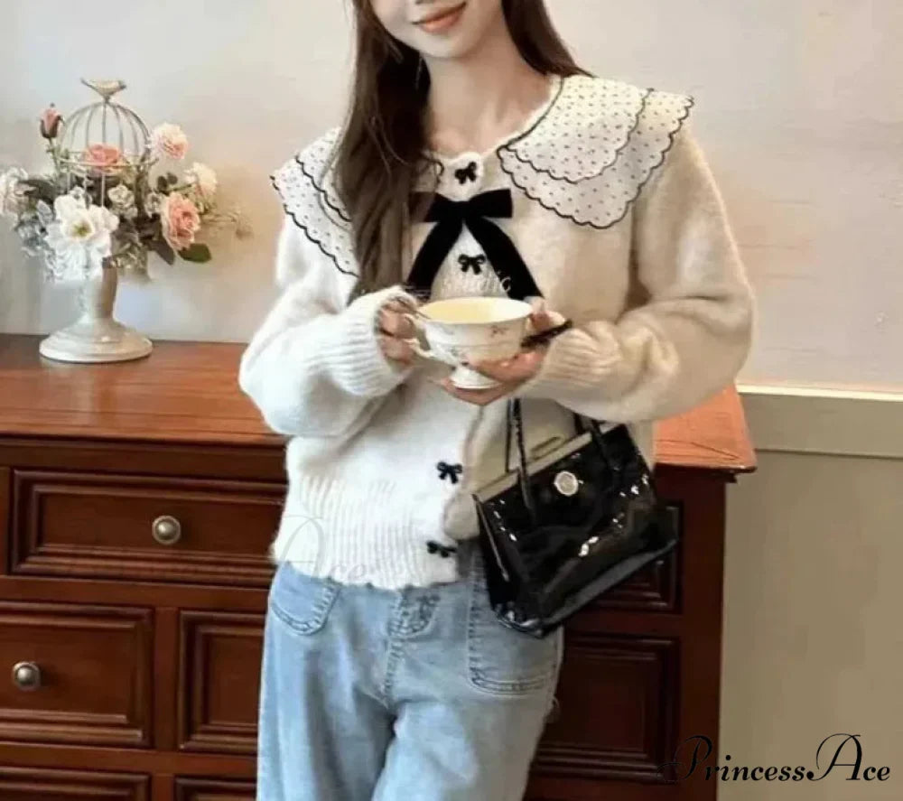 Loose Button Knit Cardigan