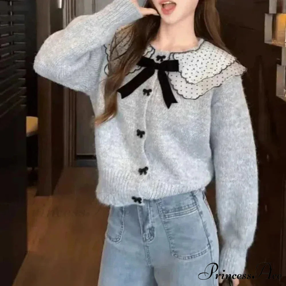 Loose Button Knit Cardigan