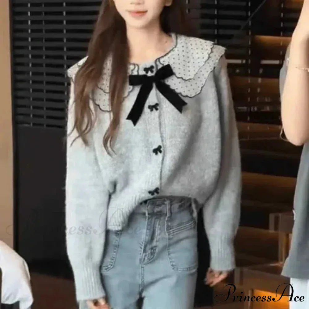 Loose Button Knit Cardigan