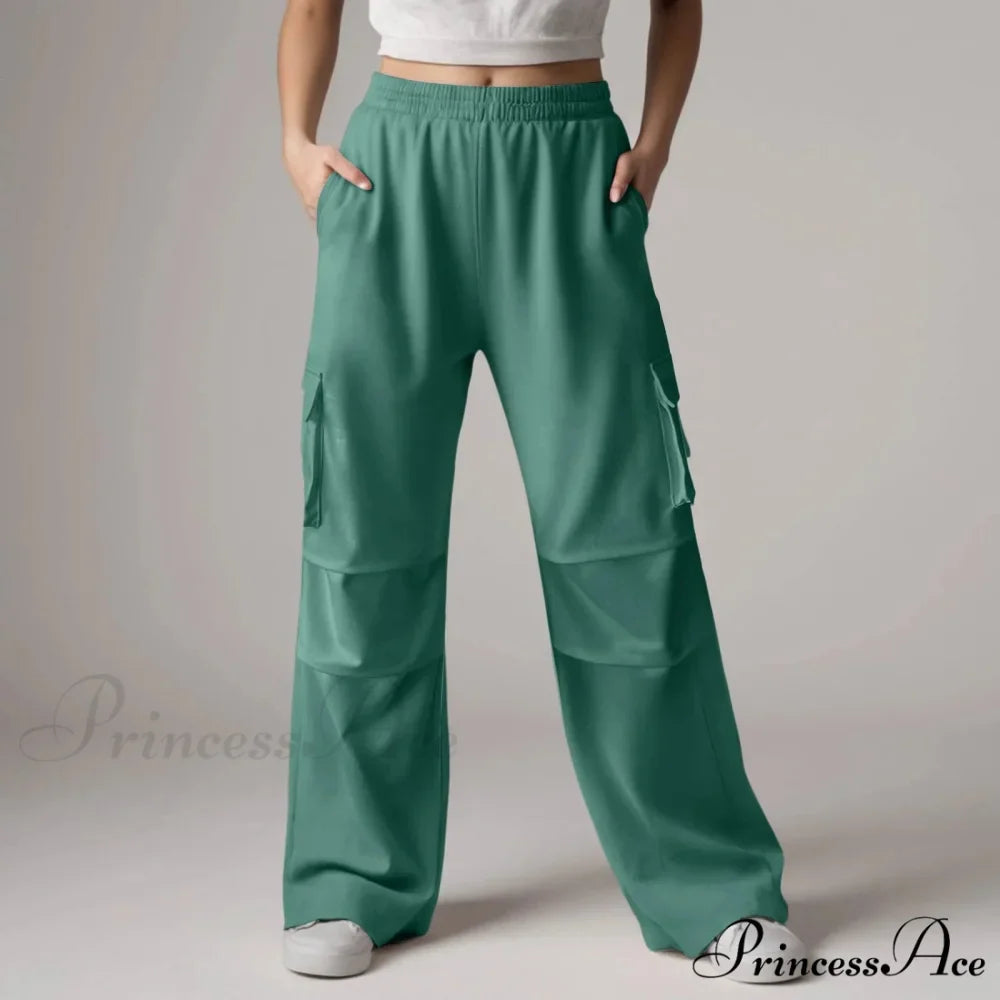 Loose Cargo Sweatpants with Pockets Trousers