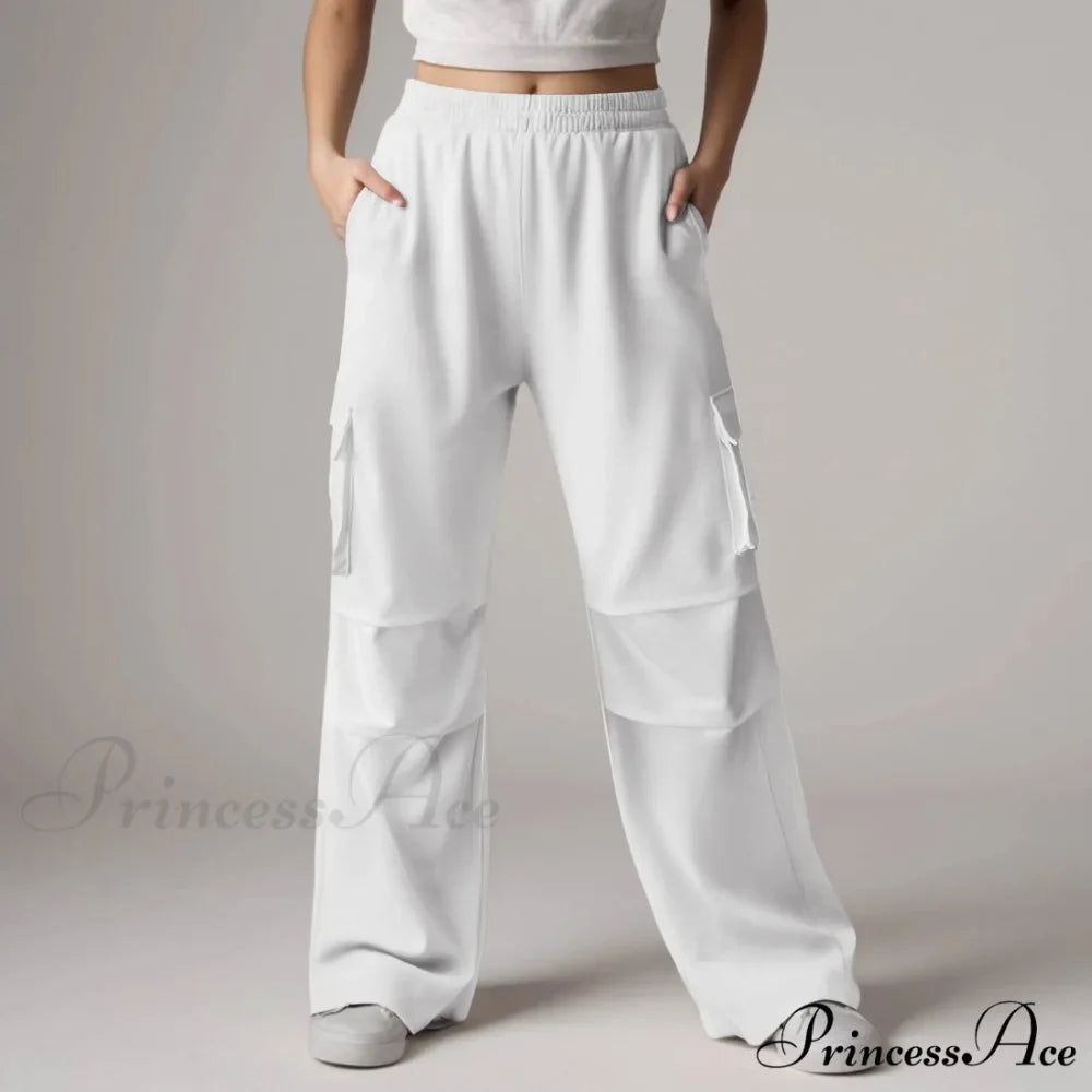 Loose Cargo Sweatpants with Pockets Trousers