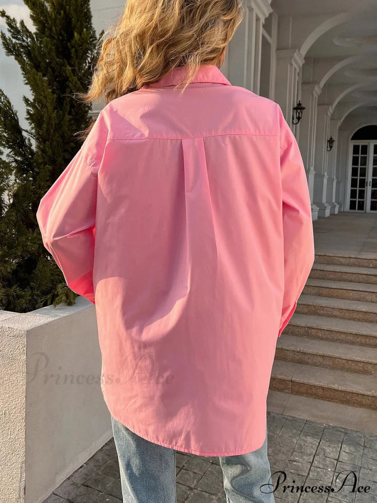 Loose Collared Informal Solid Blouse