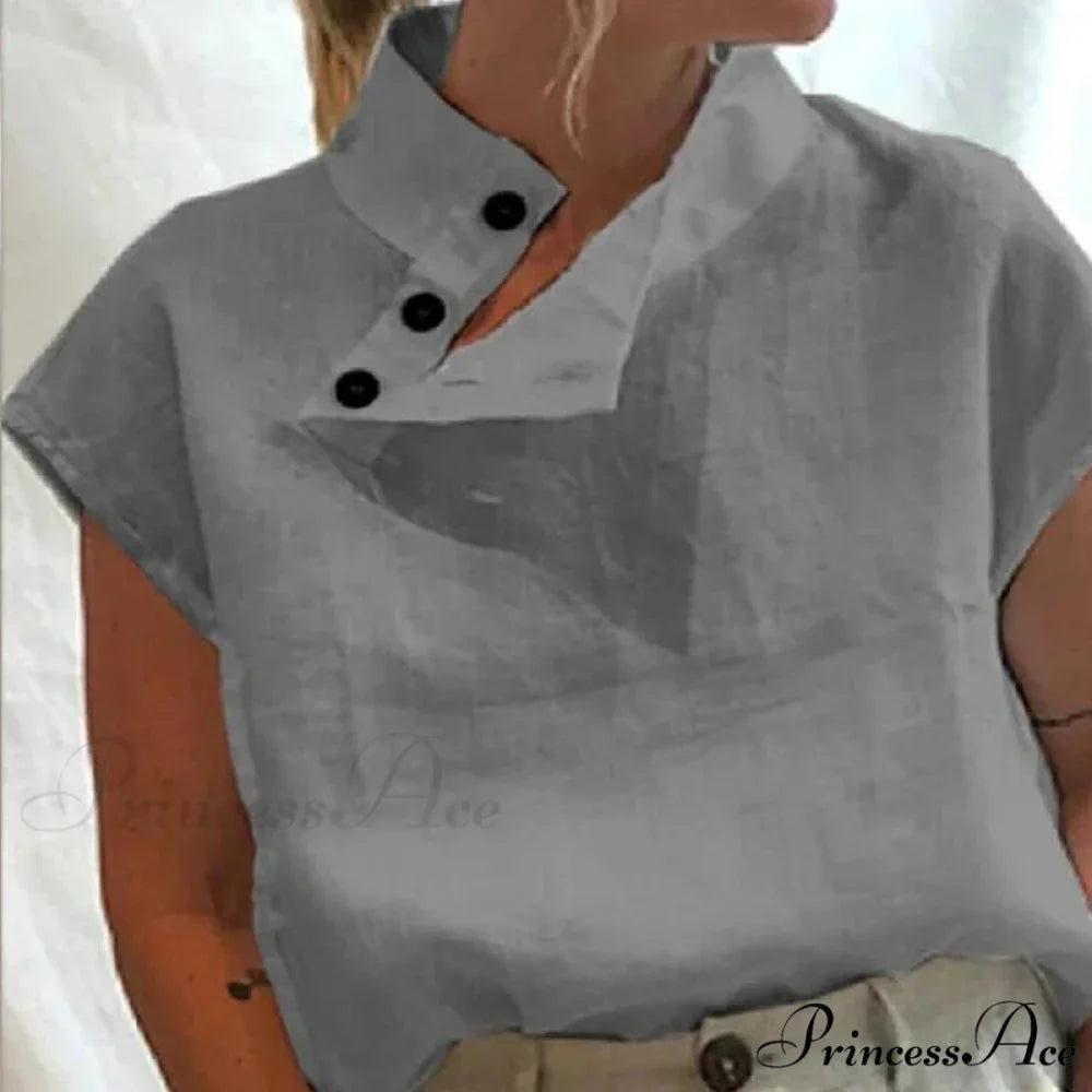 Loose Cotton Ivory Top Warm-weather Top