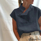 Loose Cotton Ivory Top Warm-weather Top