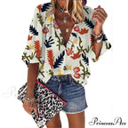 Loose Leopard Print Blouses