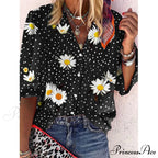 Loose Leopard Print Blouses