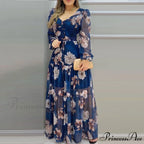 Loose Long Sleeve Lantern Sleeve Beach Wear Style Dress