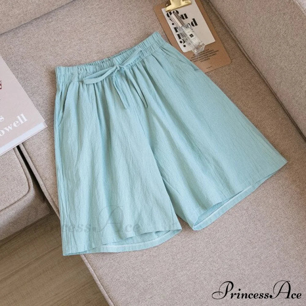 Loose Plus Size Knee Wide-leg Shorts