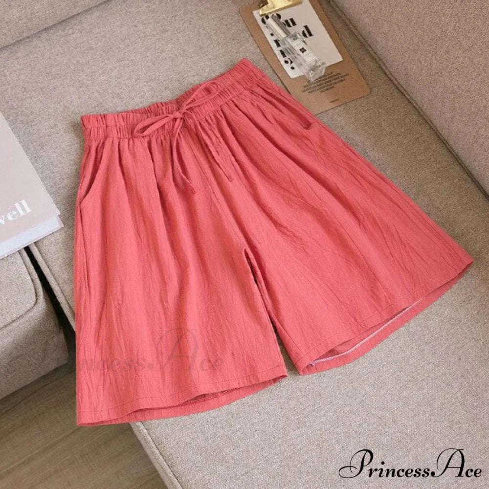 Loose Plus Size Knee Wide-leg Shorts